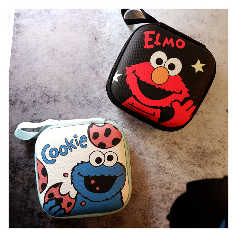 日韩卡通耳机收纳包女防摔迷你