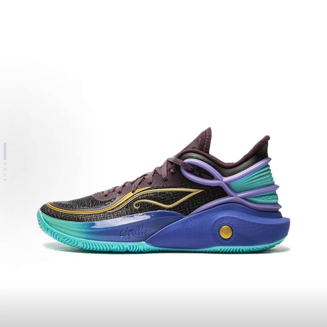 李宁男士缓震回弹低帮比赛篮球鞋