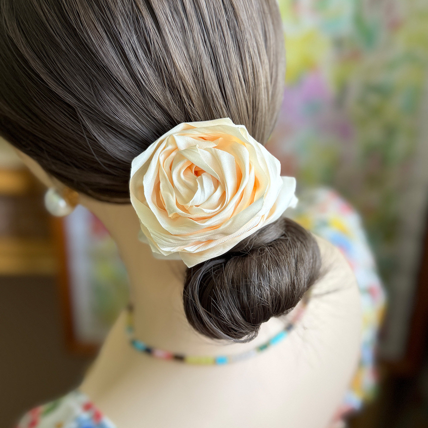 【手卷玫瑰发圈】丹麦caro立体风格布艺抓夹大号后脑勺盘发夹春夏,饰品/流行首饰/时尚饰品新,发饰,淘宝优惠券,粉丝福利购,淘宝优惠卷