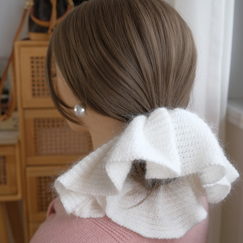 熙熙酱发圈兔毛复古发圈