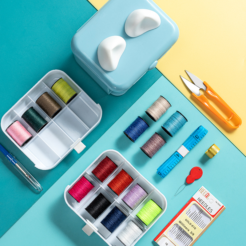 百宝箱小型缝衣针和线缝纫包手缝