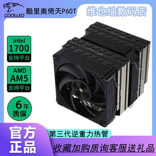 AM4 1700 115X 双塔6热管全回流焊 AM5 酷里奥P60T黑色性能版