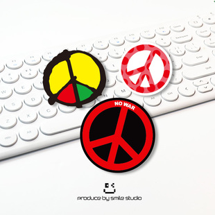 创意卡通反战反光贴纸 趣味车身摩托车划痕遮挡装饰防水贴纸贴花