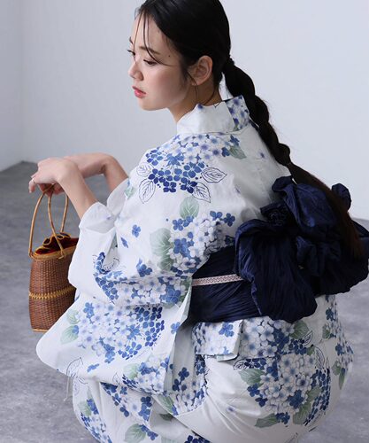 日单浴衣日本传统款和服YUKATA棉麻质地少女连衣裙202606028