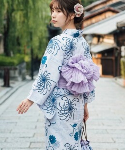 日单浴衣日本传统款和服YUKATA棉麻质地少女连衣裙202606085