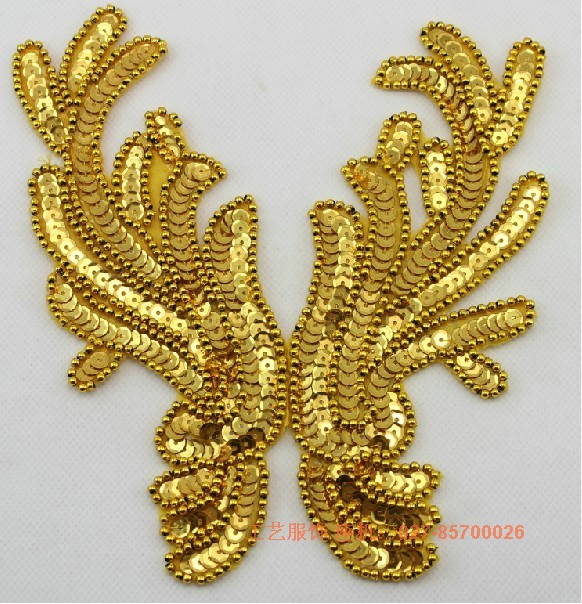 V字A字花亮片花舞蹈礼服拉丁辅料头饰头花手工亮片花