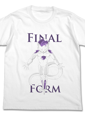 【棒棒堂】COSPA现货 龙珠Z 弗利萨 Final form主题图案T恤 白色