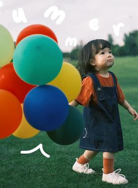 气球儿童无毒无味安全加厚汽球宝宝早教防爆婴儿生日飘空彩色拍照