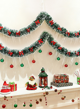 圣诞节装饰拉旗拉花店铺橱窗墙面挂饰挂件装扮主题氛围场景布置