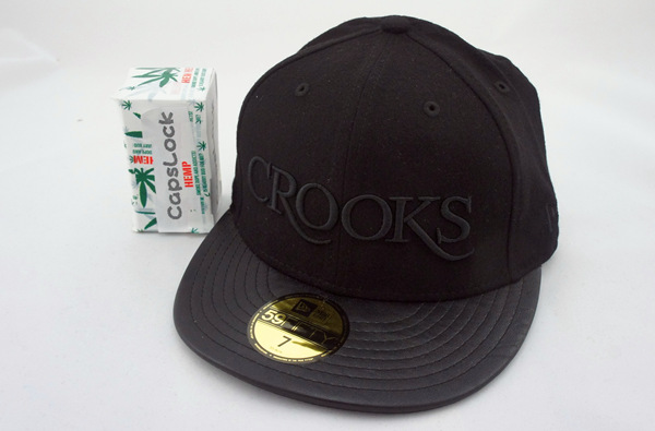 CROOKS new era 寻找女神戴走他 皮檐 59fifty全封帽子