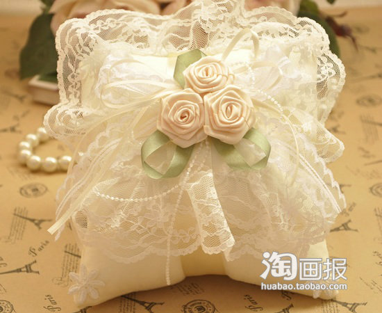 高档婚庆求婚对戒戒枕欧式戒指盒