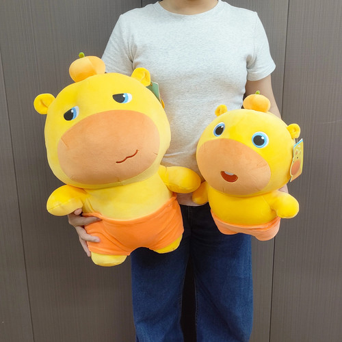 正版多爱水豚噜噜表情包毛绒玩具