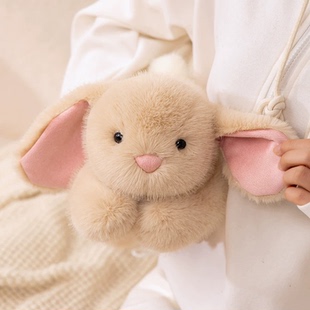 赛特嘟嘟趴姿艾吉兔玩偶儿童安抚陪伴可爱垂耳小兔子毛绒玩具公仔