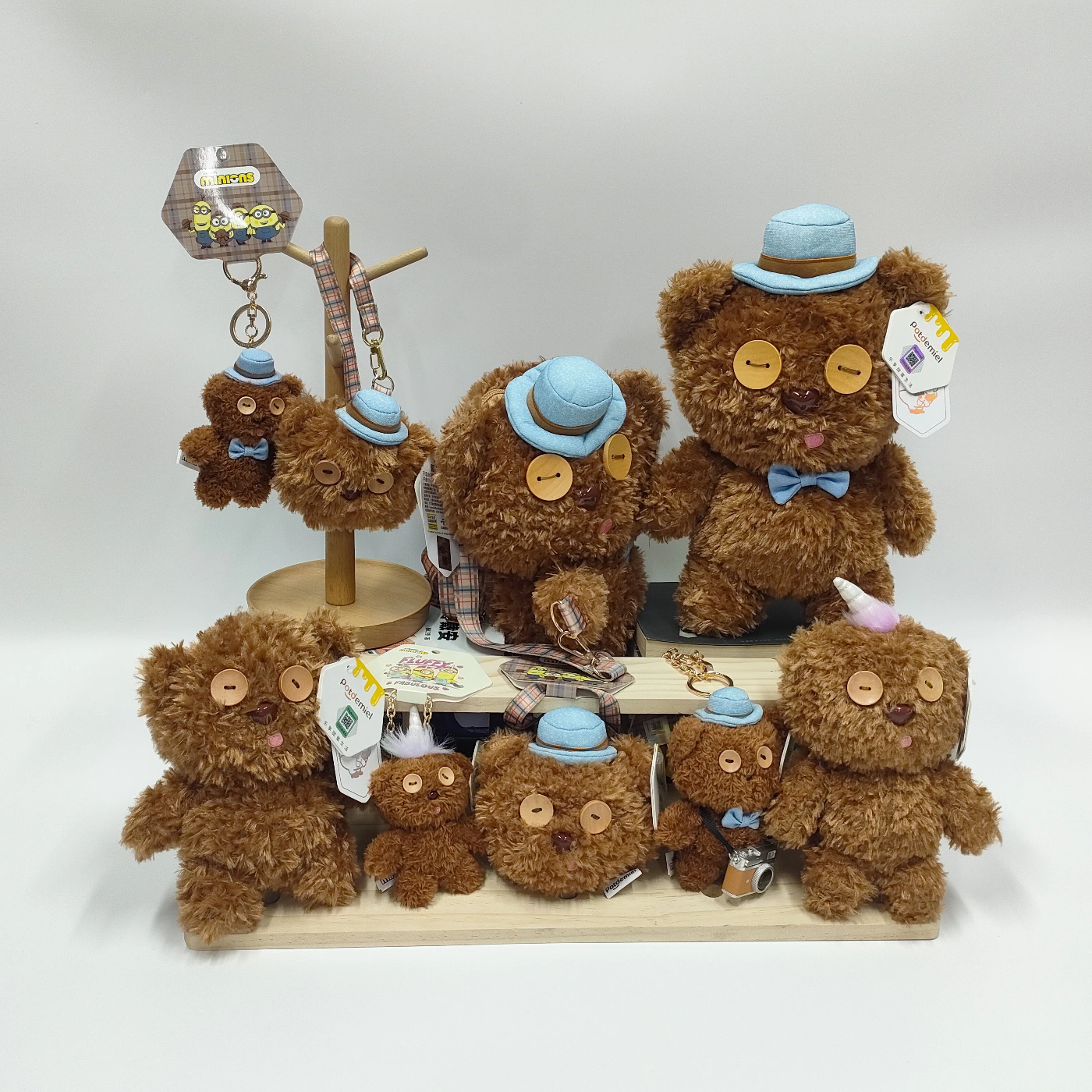 正版小黄人Tim熊毛绒公仔系列