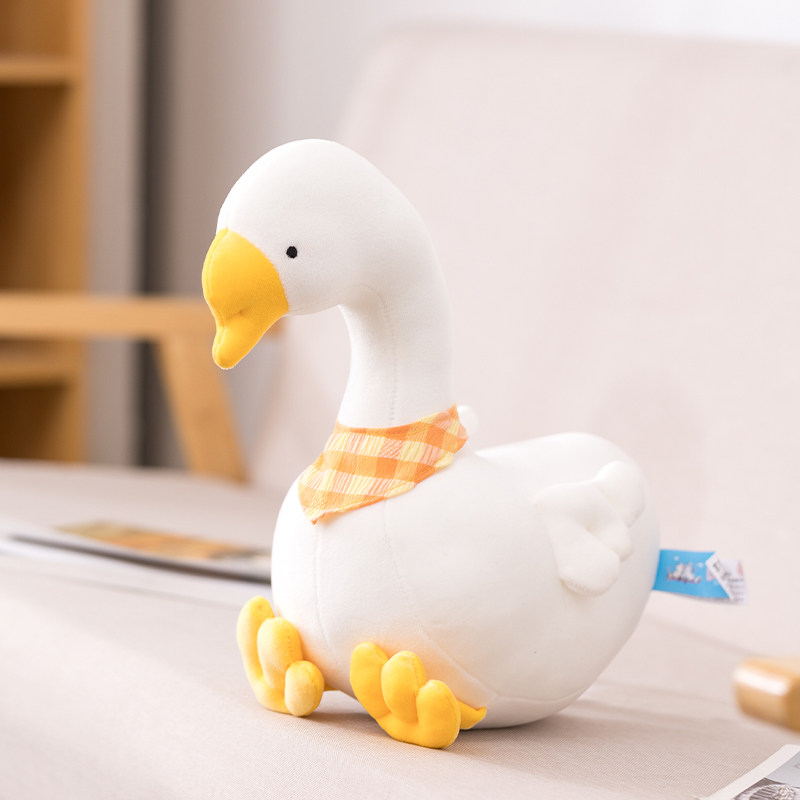 花瓣鸭子网红抖音大白鹅毛绒玩具大黄鸭公仔抱枕玩偶女孩布娃娃