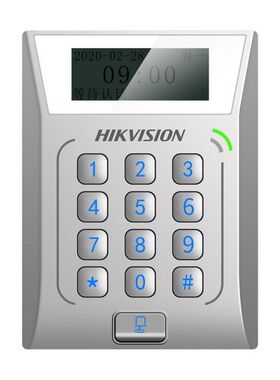 海康威视DS-K1T802M/E单门密码刷卡门禁考勤一体机IC/ID卡K1T801M