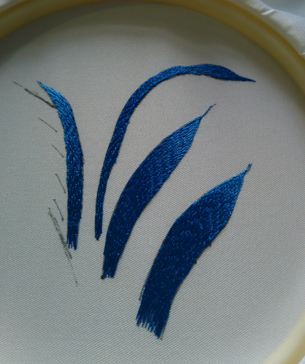 手推绣绣花 培训课程 绣兰草 平机绣花 汉服绣花定制 旗袍绣花