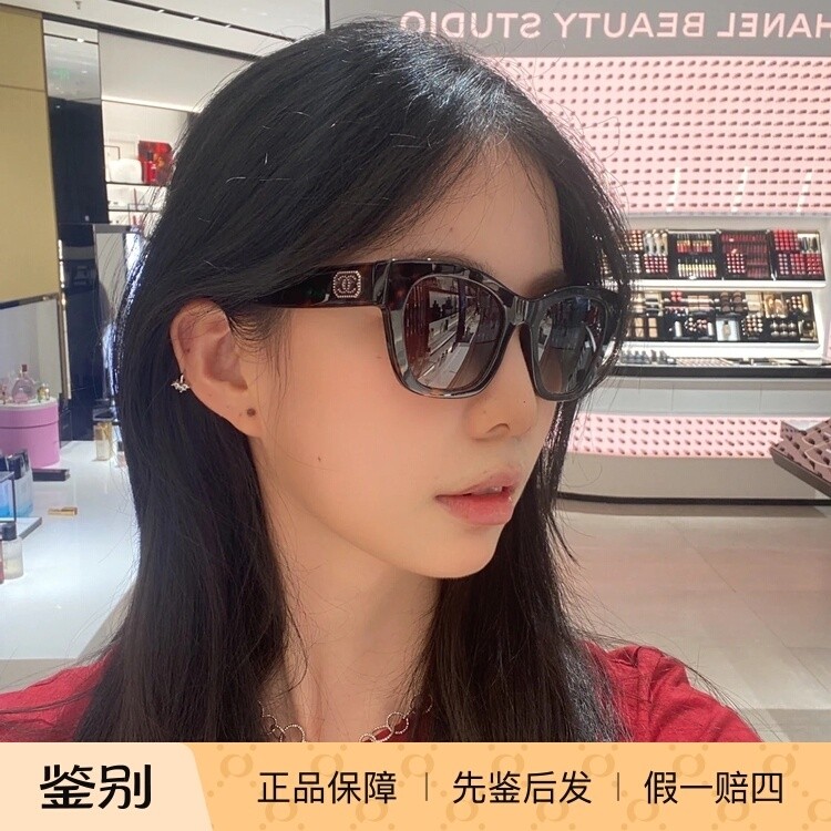 香奈儿偏光爱心男女太阳眼镜