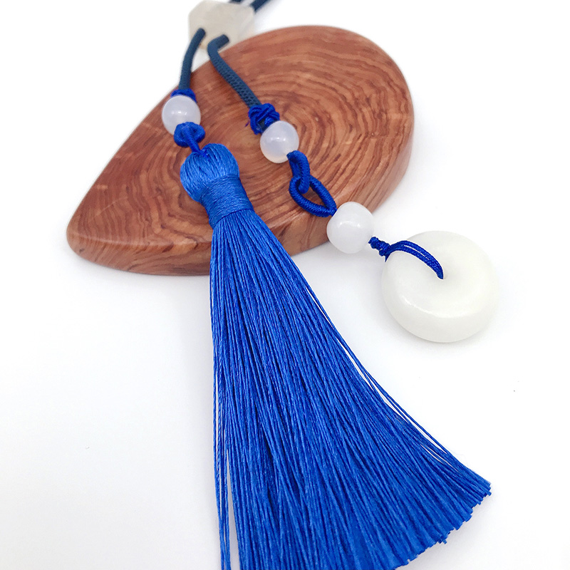 原创面包圈金丝玉半宝石证书吊坠