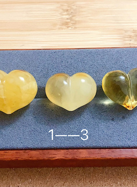 07天然蜜蜡屁桃爱心吊坠上下通孔满蜜妖花鸡油黄金珀饱满厚实