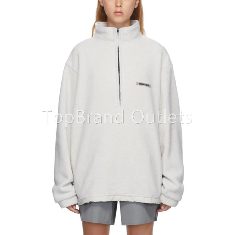 FEAR OF GOD FOG ESSENTIALS 复线摇粒绒半拉链卫衣男抓绒外套女 男装 秀禾服 原图主图