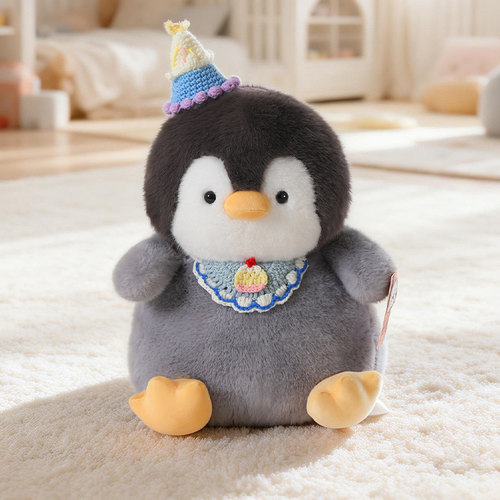 萌企鹅毛绒玩具可爱公仔胖坨坨猪