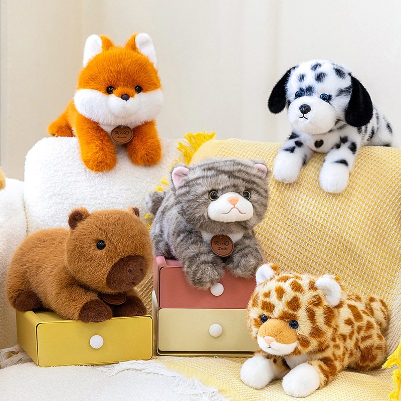 可爱趴趴动物毛绒公仔熊猫小狐狸斑点狗水豚拉布拉多儿童礼物玩具,玩具/童车/益智/积木/模型,毛绒/玩偶/公仔/布艺类玩具,淘宝优惠券,粉丝福利购,淘宝优惠卷