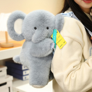 可爱超萌大象玩偶背包女生儿童出行单双肩包公仔毛绒玩具男童书包