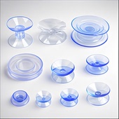 大小迷你两双面贴物强力透明吸盘防滑垫茶几玻璃挂钩婴儿吃饭碗摔