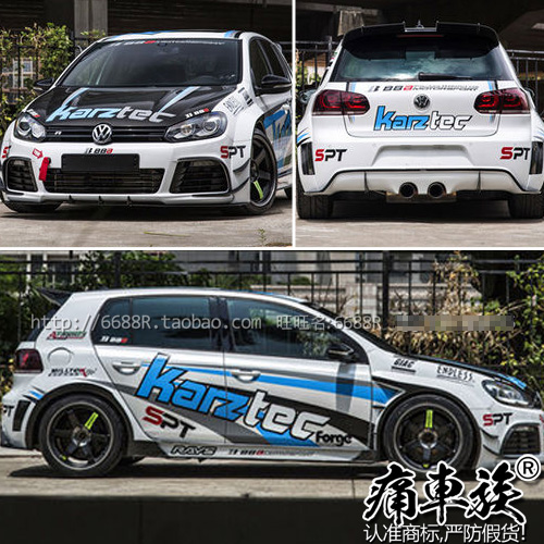 POLO拉花改装新克赛车贴纸