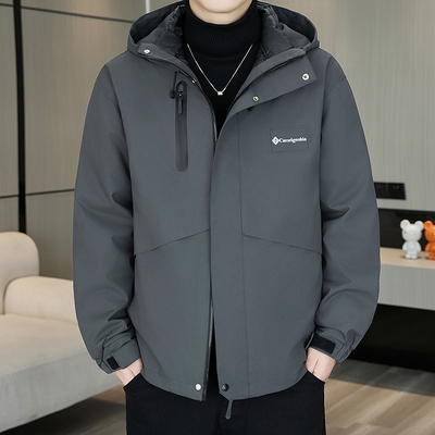 冲锋衣男三合一保暖羽绒服男士冬