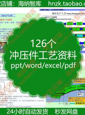 冲压件工艺资料模具汽车钣金材料缺陷处理加工车身焊接技术PPT