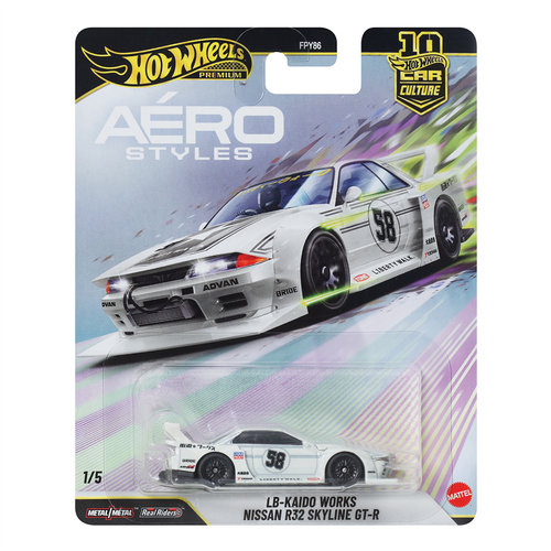 风火轮FPY86汽车文化 空气动力LB KAIDO WORKS 尼桑R32 hotwheels