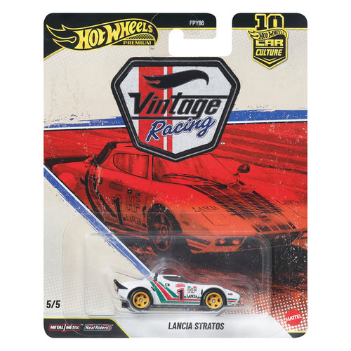 风火轮  FPY86 复古赛车 蓝旗亚LANCIA STRATOS hotwheels