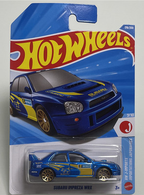 风火轮 C4982 火辣小跑车 斯巴鲁 IMPREZA WRX 拉力赛车hotwheels