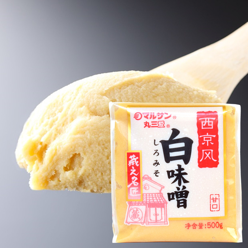 日本丸三爱 西京味增酱 白味噌酱 味噌汤 西京烧鳕鱼烧 甘口500g