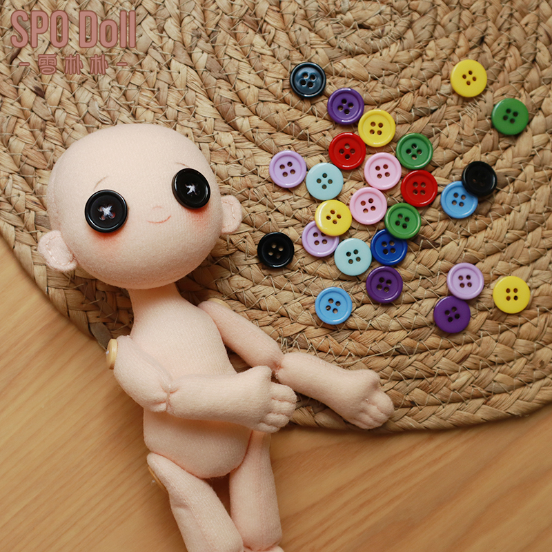 DIY鬼娃娃眼睛纽扣多色可选