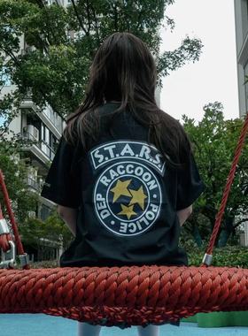 浣熊市STARS保护伞公司BSAA小队游戏周边短袖定制T恤纯棉文化衫