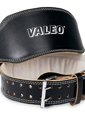 清仓 Valeo Leather Lifting Belt 6英寸黑色真牛皮举重腰带