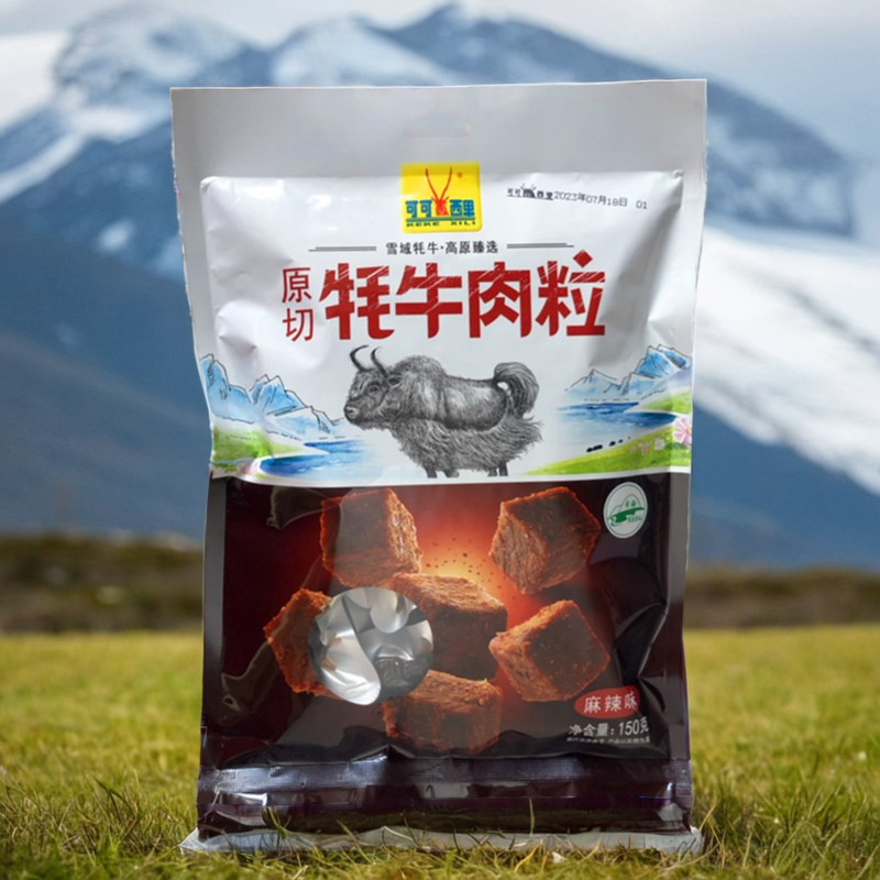 可可西里原切牦牛肉粒150g 旅游零食小吃 青海西宁特产袋装牛肉干