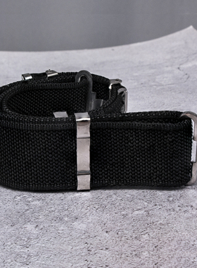 金属对扣织带布腰带香港保安腰带宽皮织酥糖无法换挡涮牛肚科