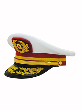 新款乐队大檐帽礼仪帽演出团体大盖帽乐队帽表演仪仗队帽迎宾帽