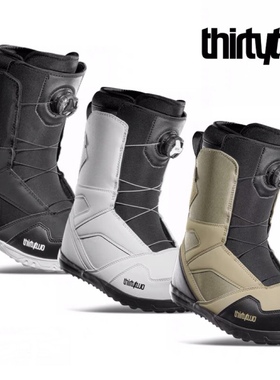 32ThirtyTwo2122 STW单BOA滑雪鞋 滑雪靴平花钢丝扣快穿单板 白黑