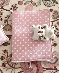 80小铺～古早手帐本皮书衣女孩日记本书衣棉布柔软