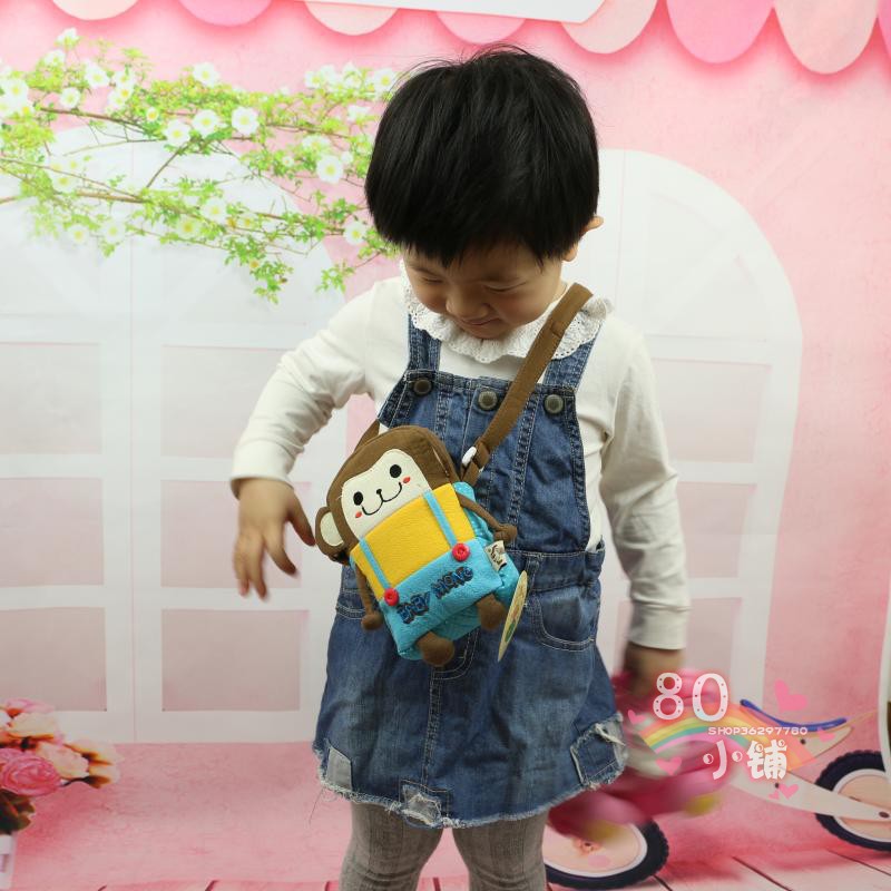 布艺手工贴布刺绣卡通软萌可爱轻便郊游斜挎包儿童小学女童男童12