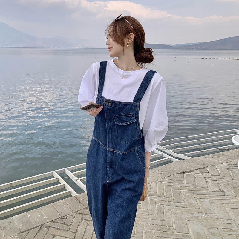 已出货2023夏季牛仔背带裤套装 款号9915/套P135/套K188 裤子P100