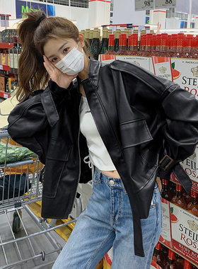 现货 买家秀 2023新款oversize小皮衣   259-9210-P135   控价188