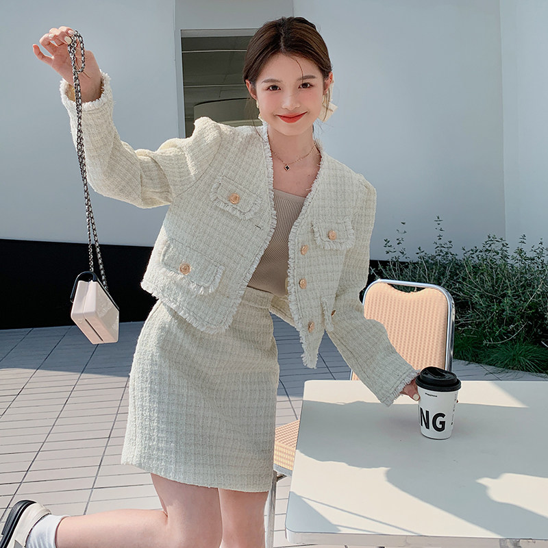 秋季新款淑女风小香风套装裙子