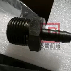 挤出机配件铸铁下料座连接器冷却水接头直/弯角链接器水冷头接口