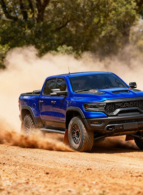 KM雷神道奇霸王龙RAM 1500仿真1/8遥控电动四驱攀爬车皮卡越野车